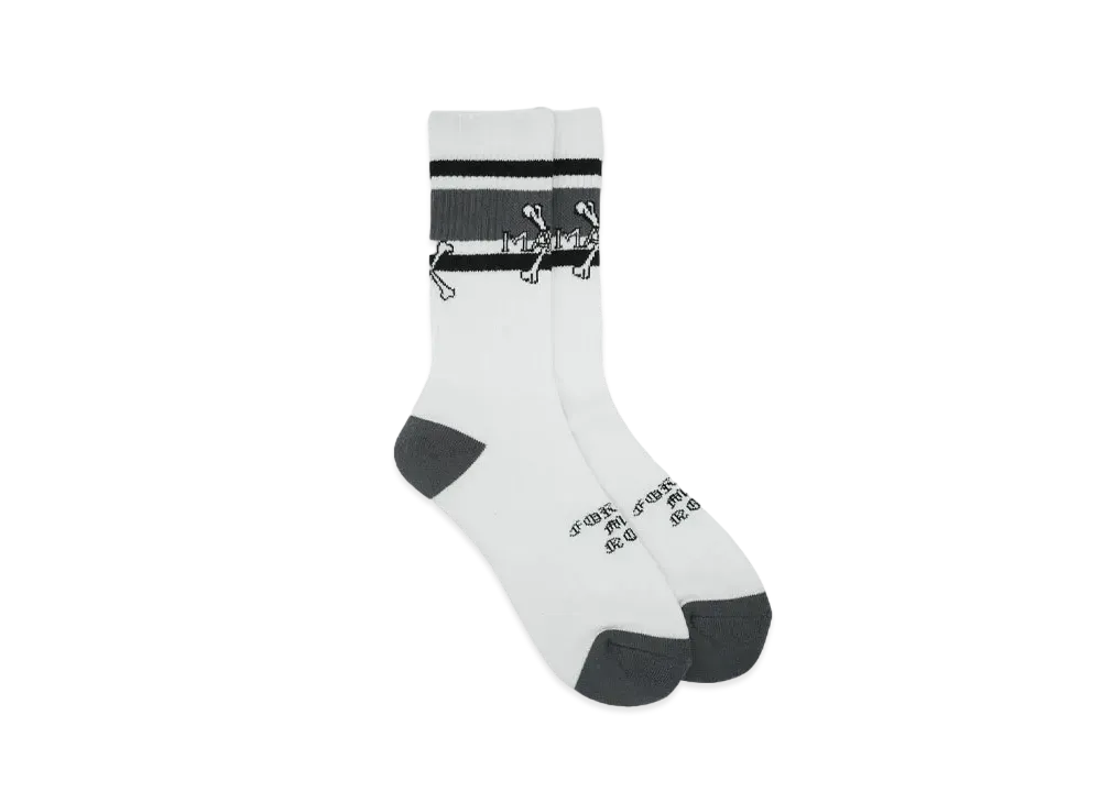 MAYO CROSS BONE SOX "WHITE"