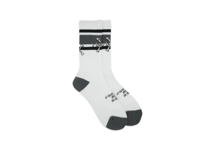 MAYO CROSS BONE SOX "WHITE"