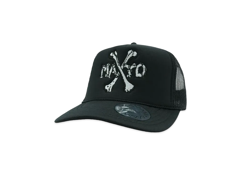 MAYO CROSS BONE Mesh Cap "BLACK"