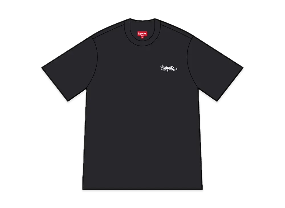 Supreme Washed Tag S/S Top "Black"