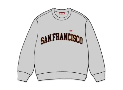 Supreme Shop Small Box Crewneck (San Francisco) "Heather Grey"