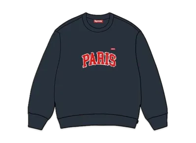 Supreme Shop Small Box Crewneck (Paris) "Navy"