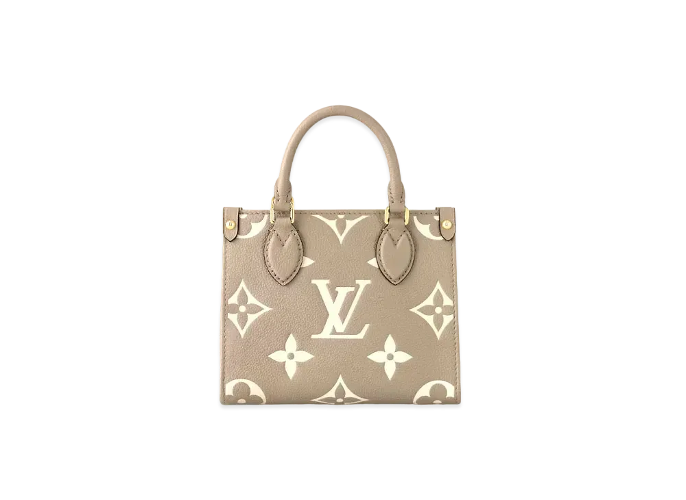 Louis Vuitton Onthego BB Bicolor Monogram Empreinte Leather "Turtledove"