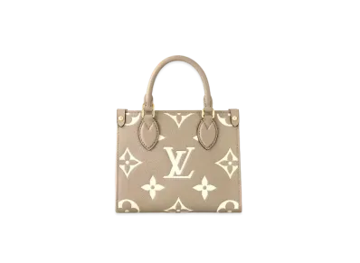 Louis Vuitton Onthego BB Bicolor Monogram Empreinte Leather "Turtledove"