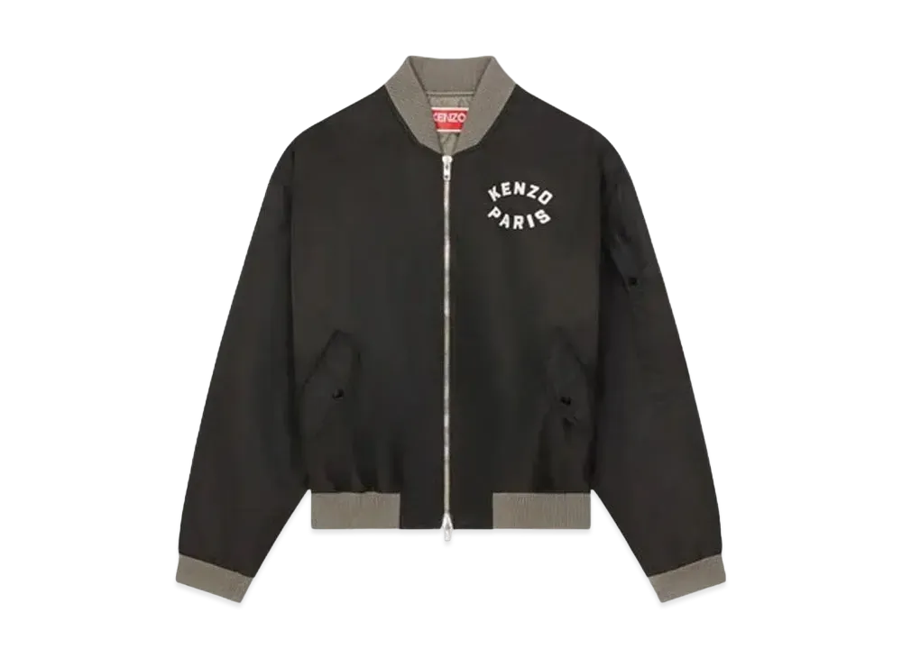 KENZO 'LUCKY TIGER' Embroidery Bomber Jacket "Black"