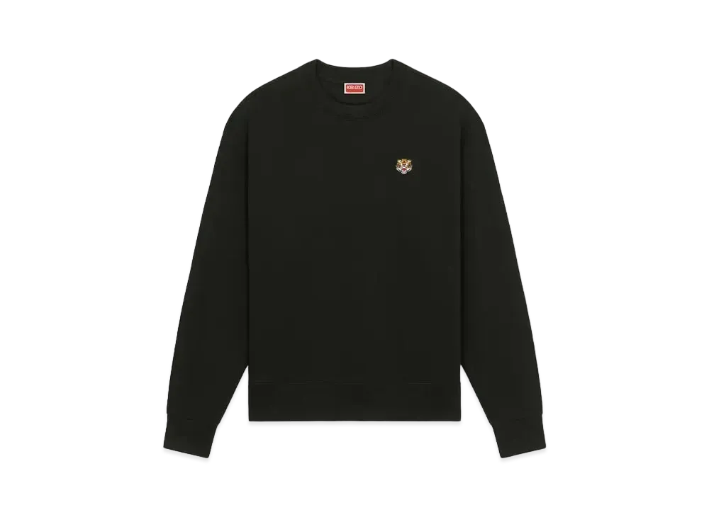 KENZO 'LUCKY TIGER CREST' EmbroideredClassic Sweat "Black"
