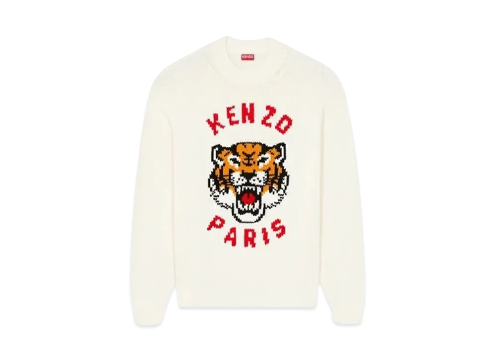 KENZO 'LUCKY TIGER' Jumper Unisex "Off White"