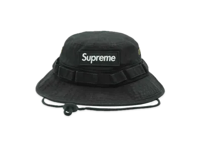 Supreme Washed Canvas Boonie "Black"