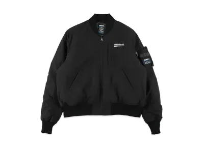 WIND AND SEA Fishnet Recycled Nylon MA-1 Jacket "Black"