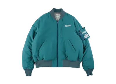 WIND AND SEA Fishnet Recycled Nylon MA-1 Jacket "Sea Foam"