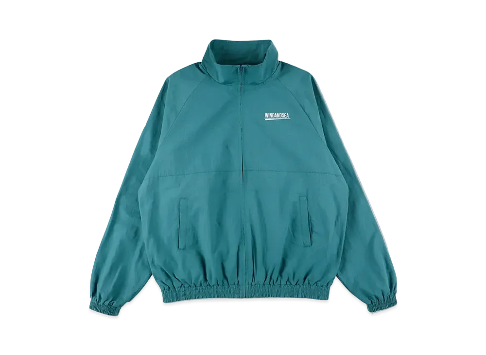 WIND AND SEA Fishnet Recycled Nylon Track Jacket "Sea Foam"