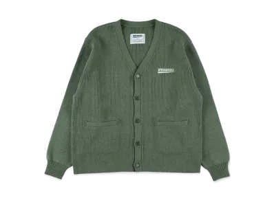 WIND AND SEA Fishnet Recycled Nylon Knit Cardigan "Sea Foam"
