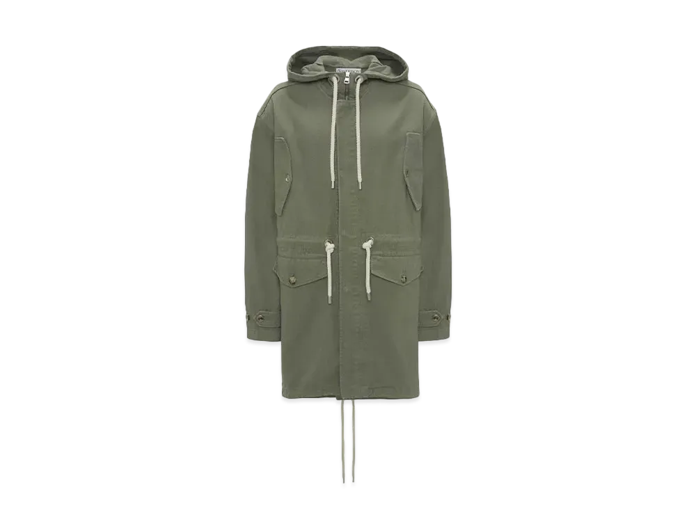 JW ANDERSON Lightweight Parka Coat "Green"