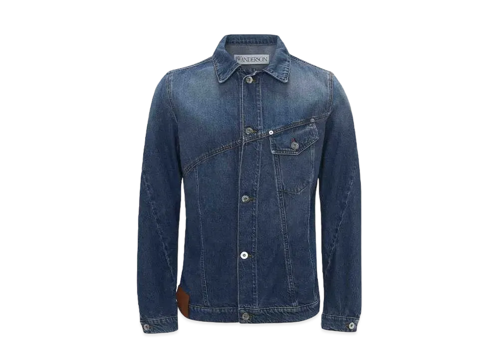 JW ANDERSON Twisted Denim Jacket "Blue"