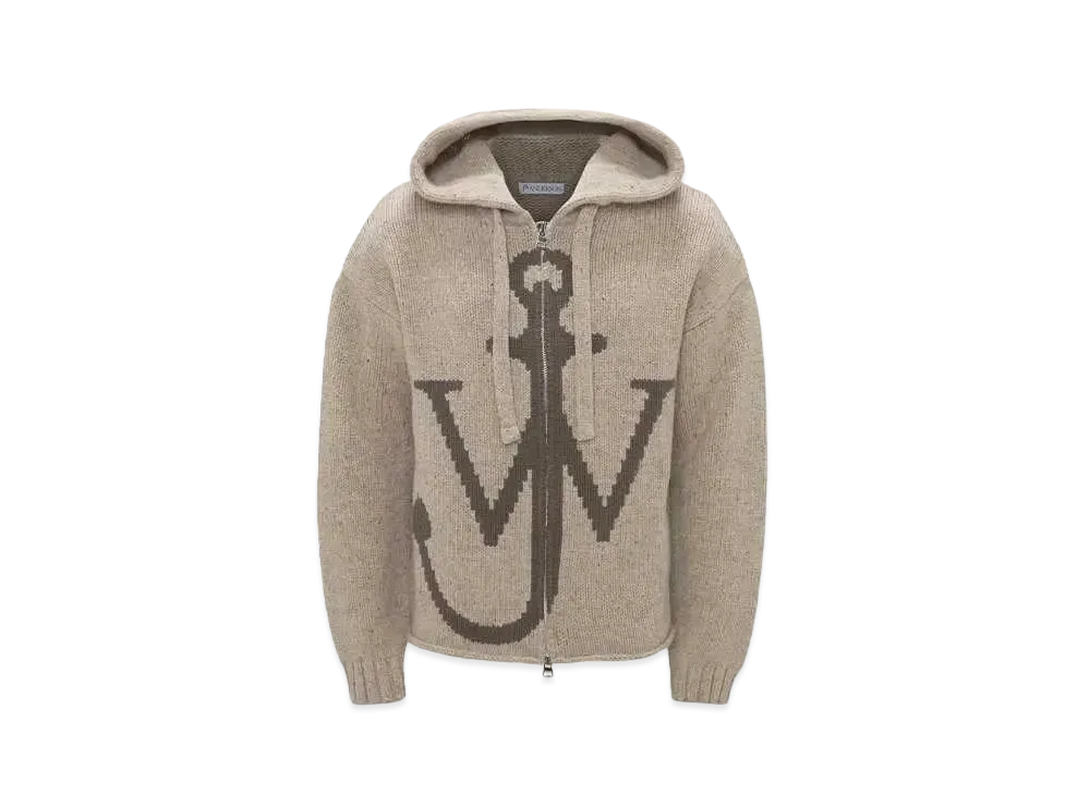 JW ANDERSON Zip Up Hoodie "Beige"