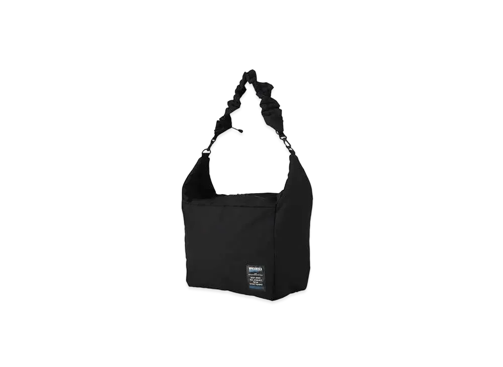 WIND AND SEA Fishnet Recycled Nylon Shoulder Bag "Black"