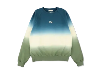WIND AND SEA Step Dye Raglan Crew Neck "Navy Lemon"