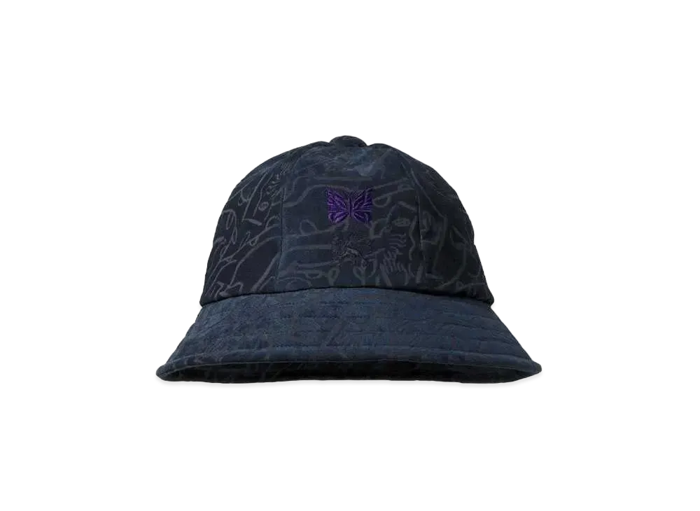 Needles x Sasquatchfabrix. Bermuda Hat Cubism Love & Peace "Navy"