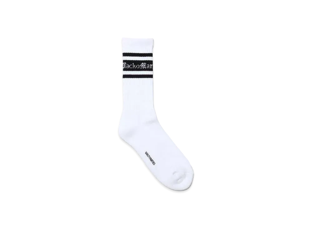 WACKO MARIA Logo Jacquard Socks "Black"