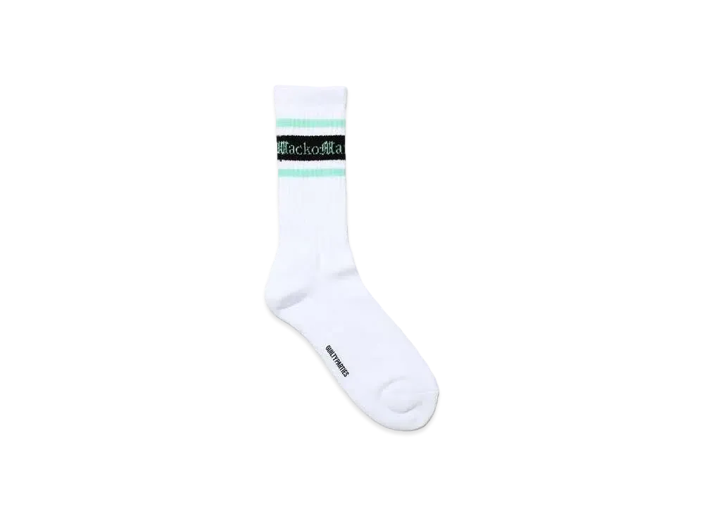 WACKO MARIA Logo Jacquard Socks "Mint"