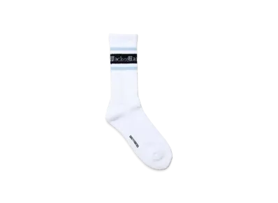 WACKO MARIA Logo Jacquard Socks "Sax"