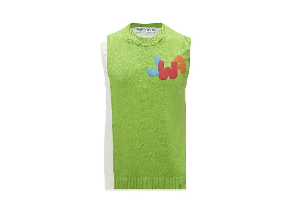 JW ANDERSON JWA Bicolor Vest "Green"
