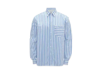 JW ANDERSON Classic Fit Patchwork Shirt #2 "Blue/White"
