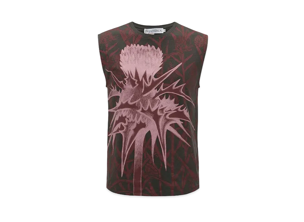 JW ANDERSON POL ANGLADA Tank Top "Charcoal"