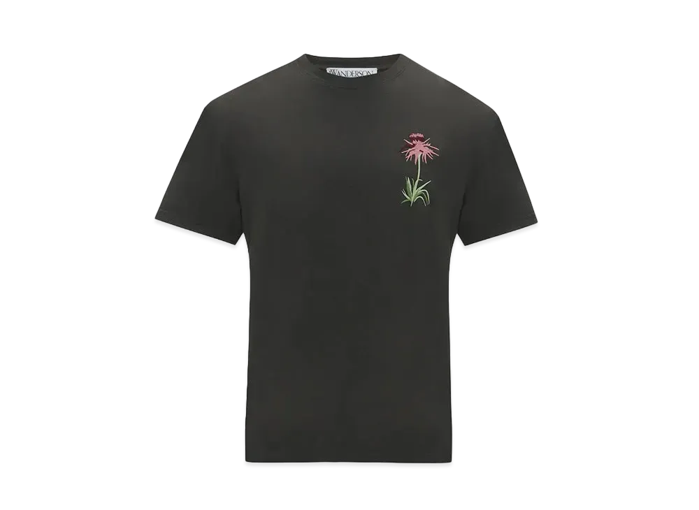 JW ANDERSON POL ANGLADA Embroidery T-shirt #1 "Charcoal"