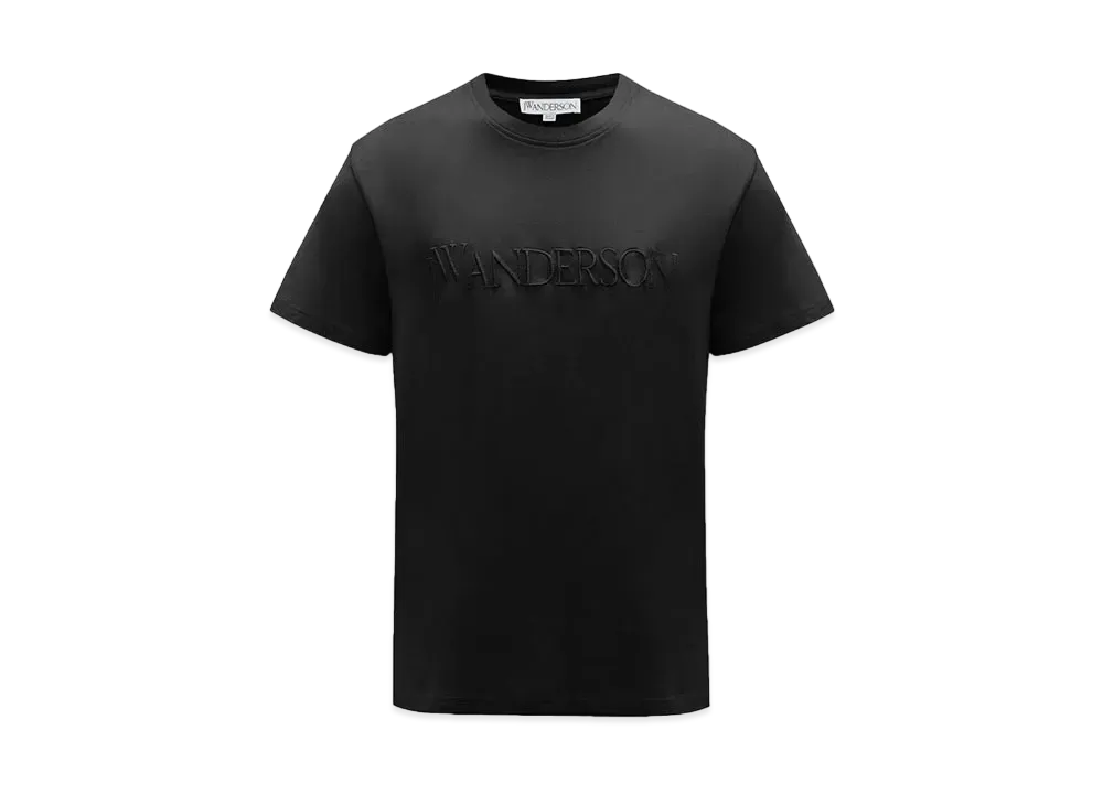 JW ANDERSON Logo Embroidered T-shirt "Black"