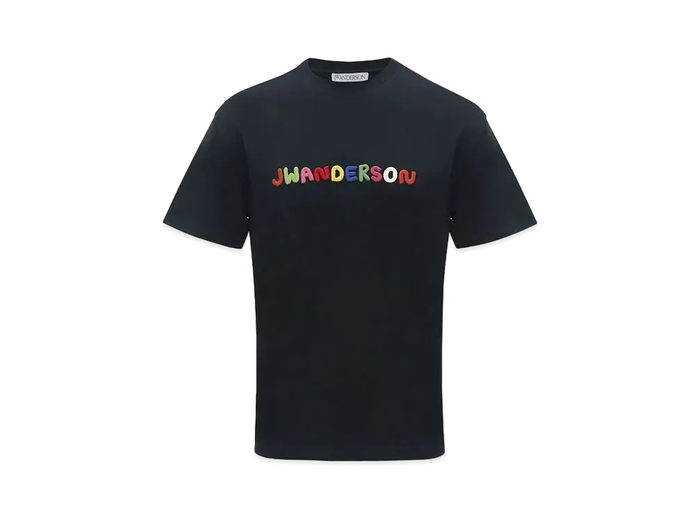 JW ANDERSON Logo Embroidered T-shirt #1 "Navy"
