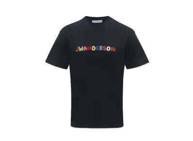 JW ANDERSON Logo Embroidered T-shirt #1 "Navy"