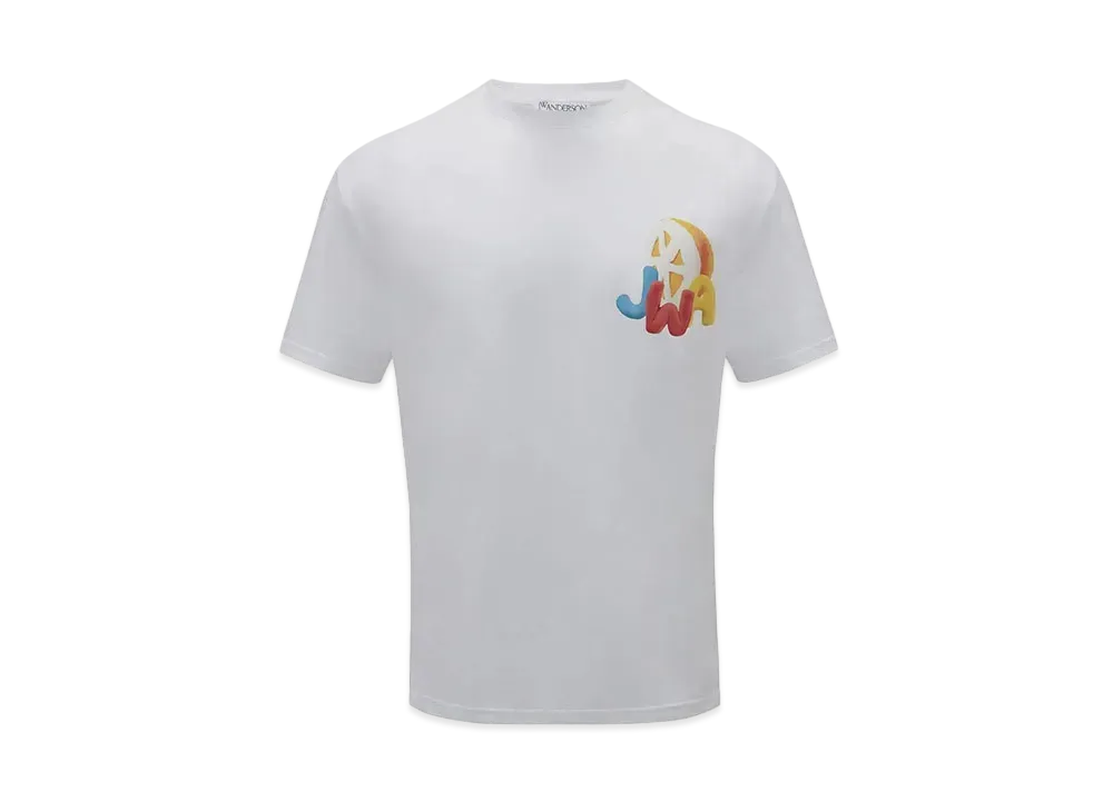 JW ANDERSON JWA Orange Print T-shirt "White"