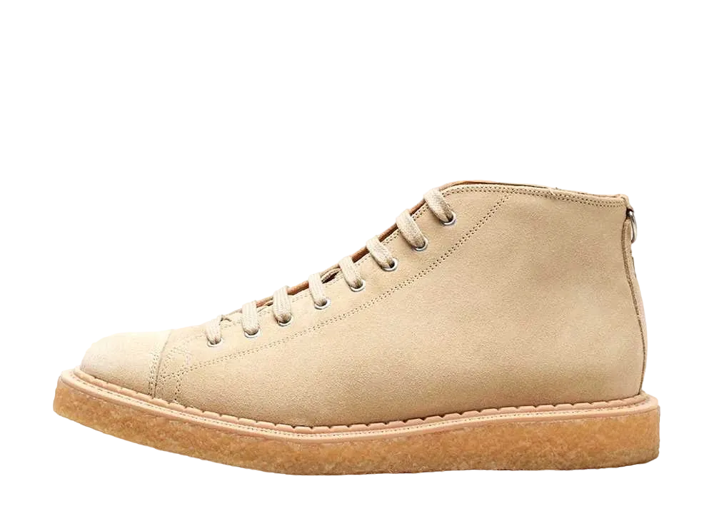 GEORGE COX Monkey Boot Single Crepe Sole "Sand" Suede 02-001-S-417C