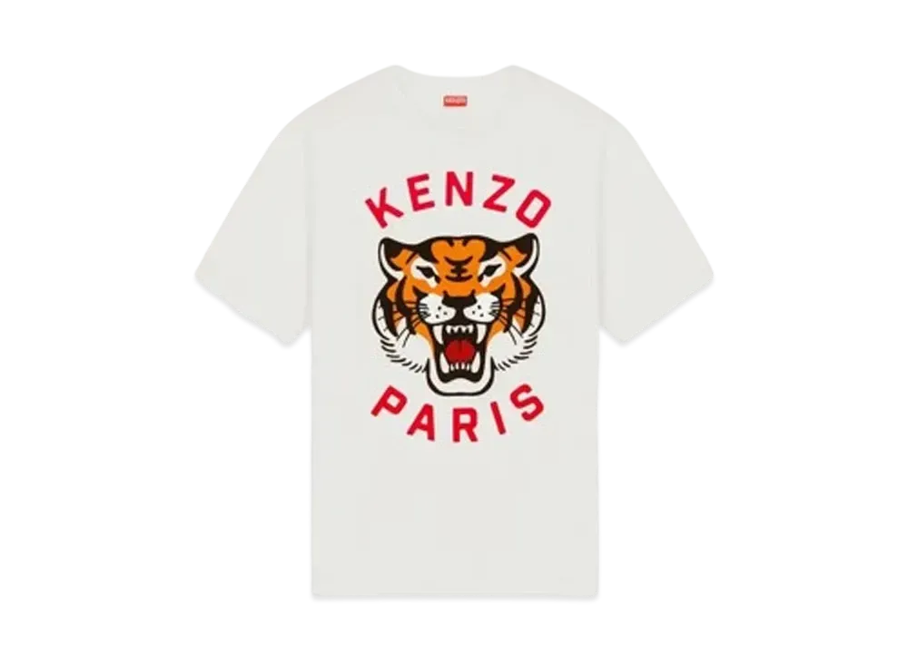 KENZO 'LUCKY TIGER' Oversize T-shirt Unisex "Off White"