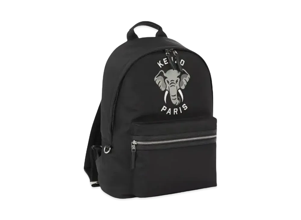 KENZO 'VARSITY' Embroidery Backpack "Black"