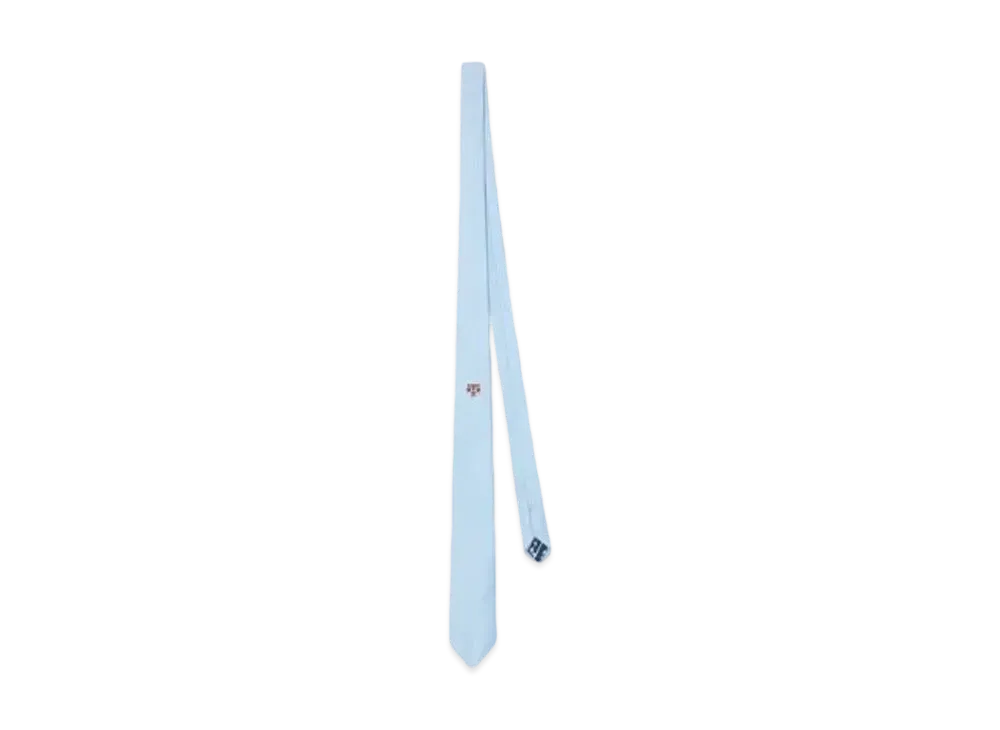 KENZO 'STAMP' Silk Tie "Sky Blue"