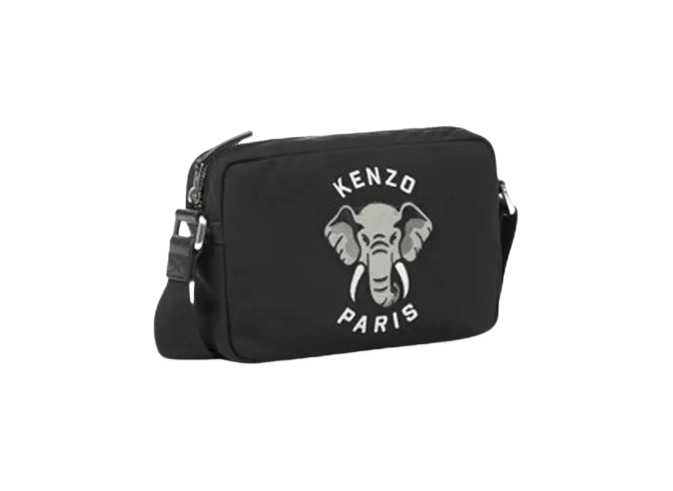 KENZO 'VARSITY' Embroidery Hand Bag "Black"