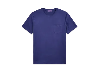 Ralph Lauren Purple Label Garment Dyed Jersey Pocket T-Shirt "Navy"