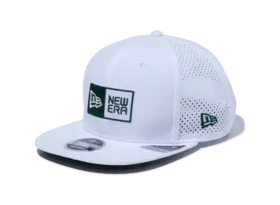 NEW ERA 9FIFTY Original Fit Laser Perforated Box Logo "White x Field Green / Snow White"