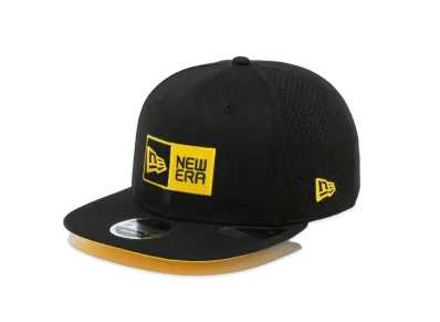 NEW ERA 9FIFTY Original Fit Laser Perforated Box Logo "Black x Ombre Gold/Black"