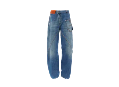 JW ANDERSON Twisted Wide Jeans "Light Blue"