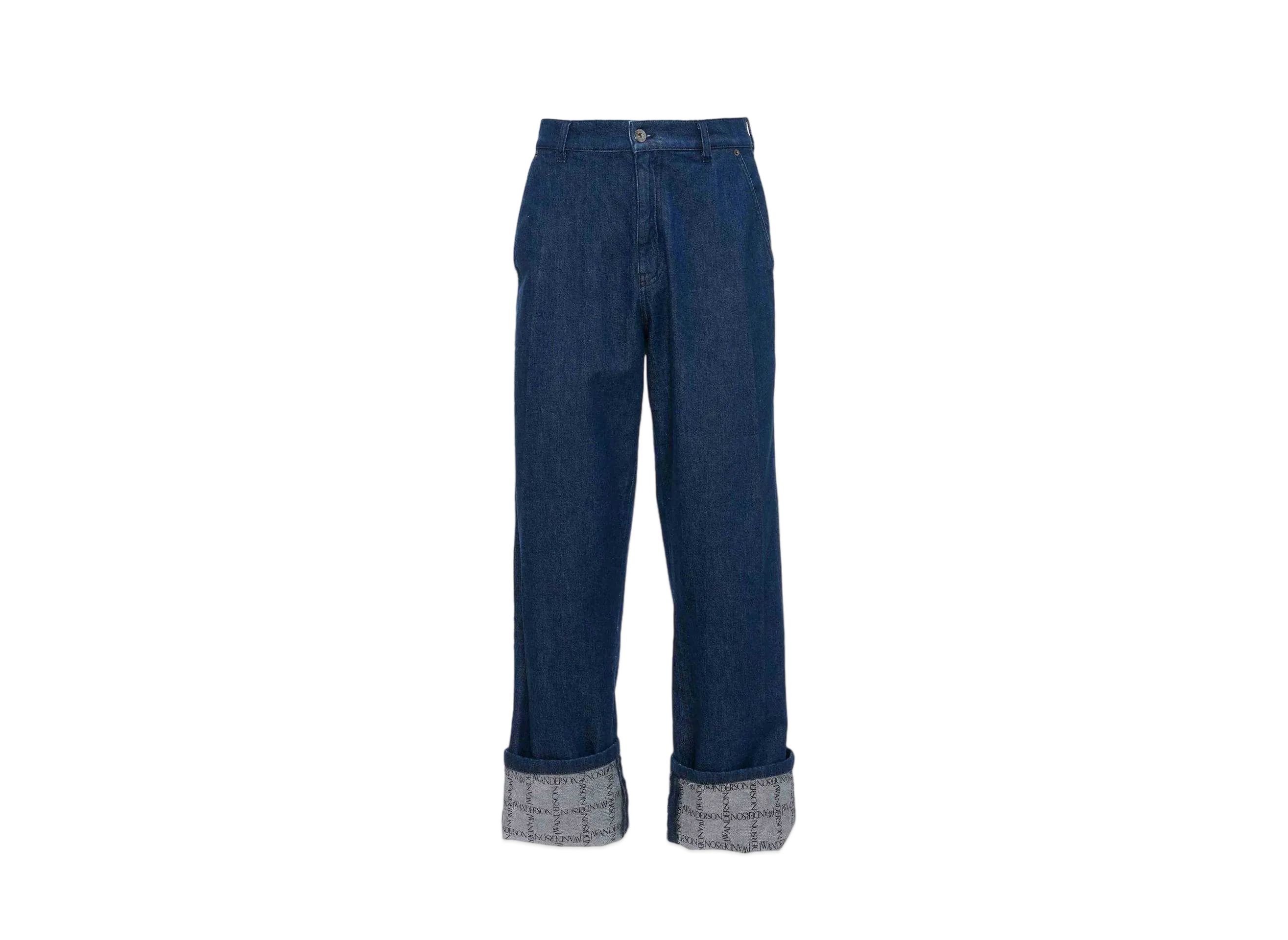 JW ANDERSON Logo Grid Hem Workwear Jeans "Indigo"