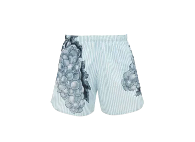 JW ANDERSON Grape Motif Swim Shorts "Light Blue"