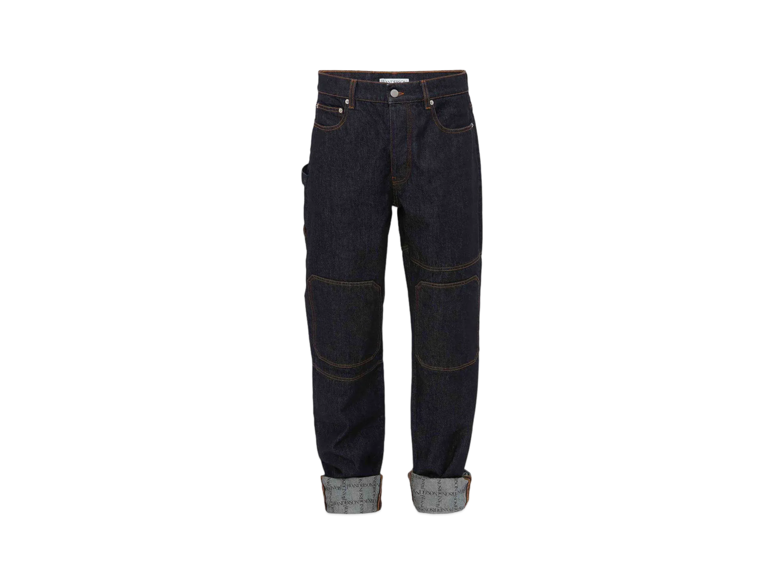 JW ANDERSON Logo Grid Hem Workwear Jeans "Indigo"