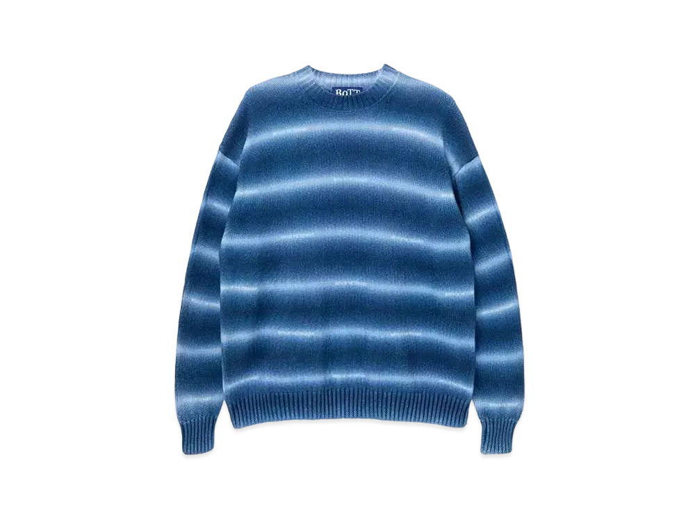 BoTT Gradation Cotton Sweater "Navy"