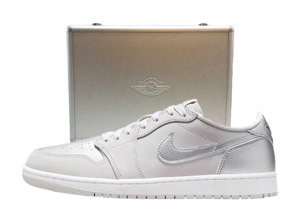 Nike Air Jordan 1 Retro Low OG "Silver" (with Briefcase) (HM0365-002)
