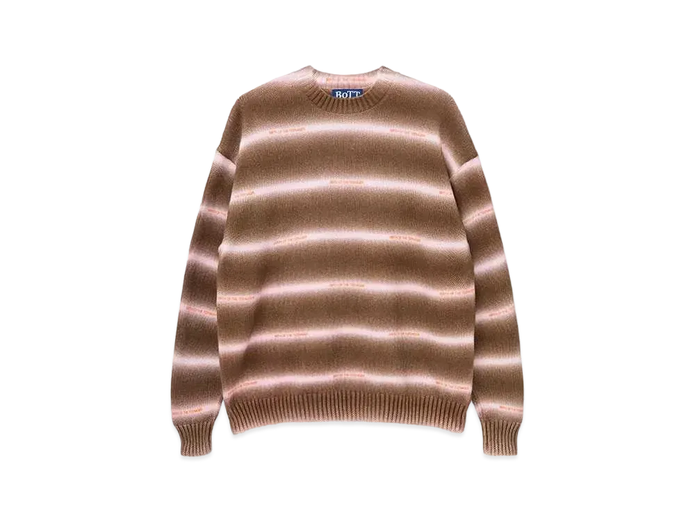 BoTT Gradation Cotton Sweater "Brown"