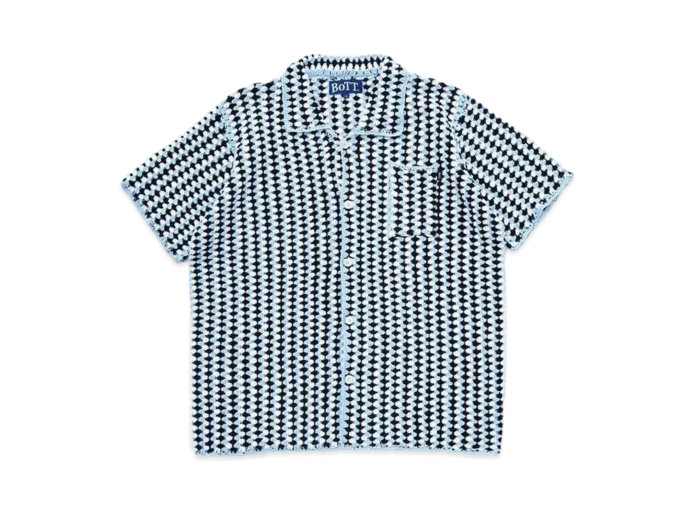 BoTT Cotton Crochet S/S Shirt "Blue"