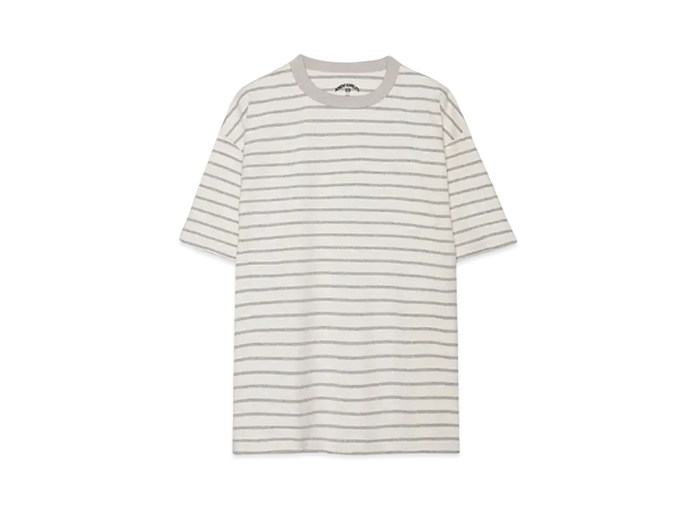 ANDFAMILYS BIG CHUG BORDER TEE "WHITE"